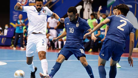 Vòng chung kết futsal châu Á 2022: tuyển futsal Thái Lan ngược dòng hòa nghẹt thở trước Kuwait